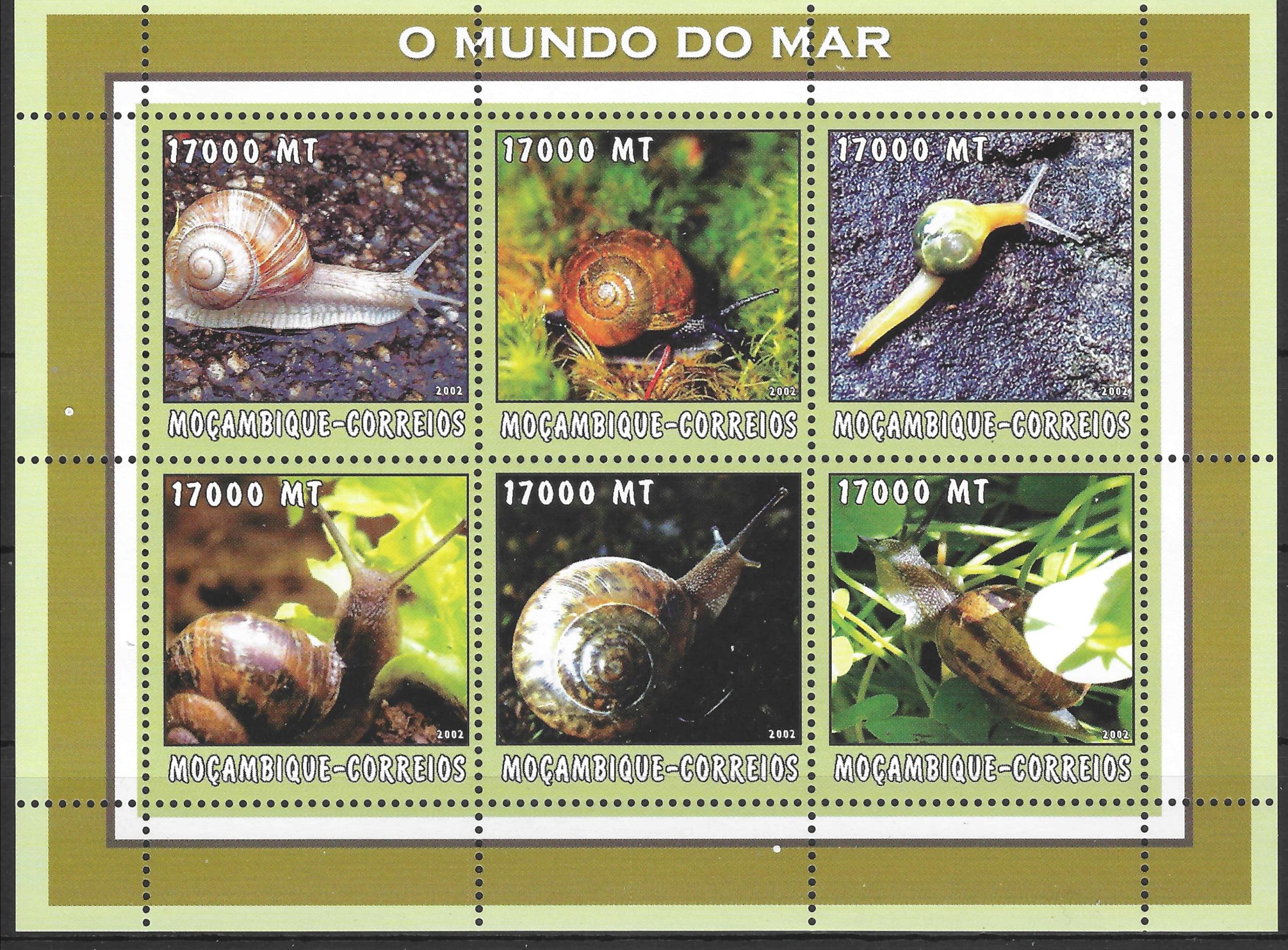 Mozambikas, mažasis lapukas MiNr 2596-2601 MNH** V