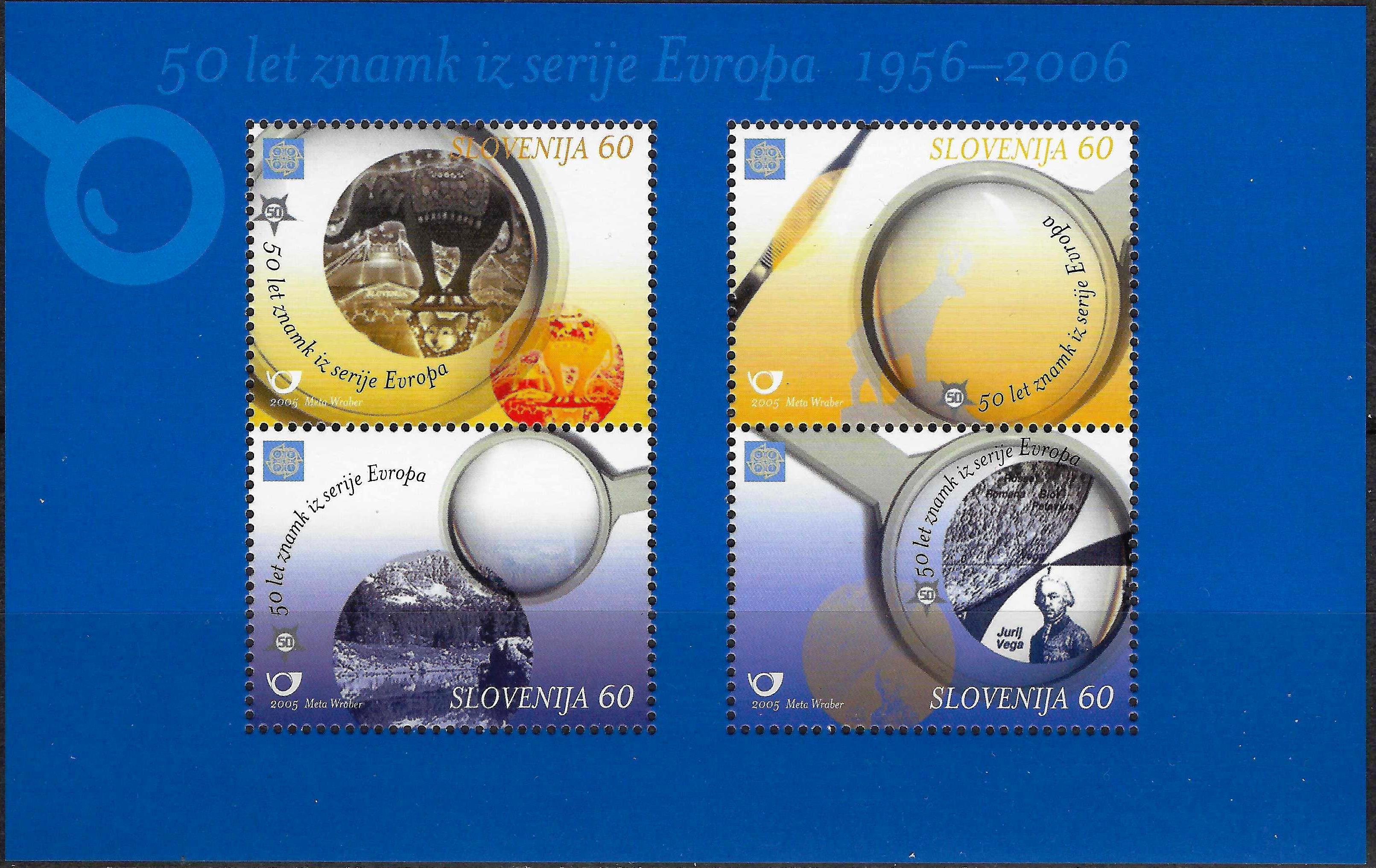 Slovėnija, blokas nr. 23 MiNr 543-546 MNH** V