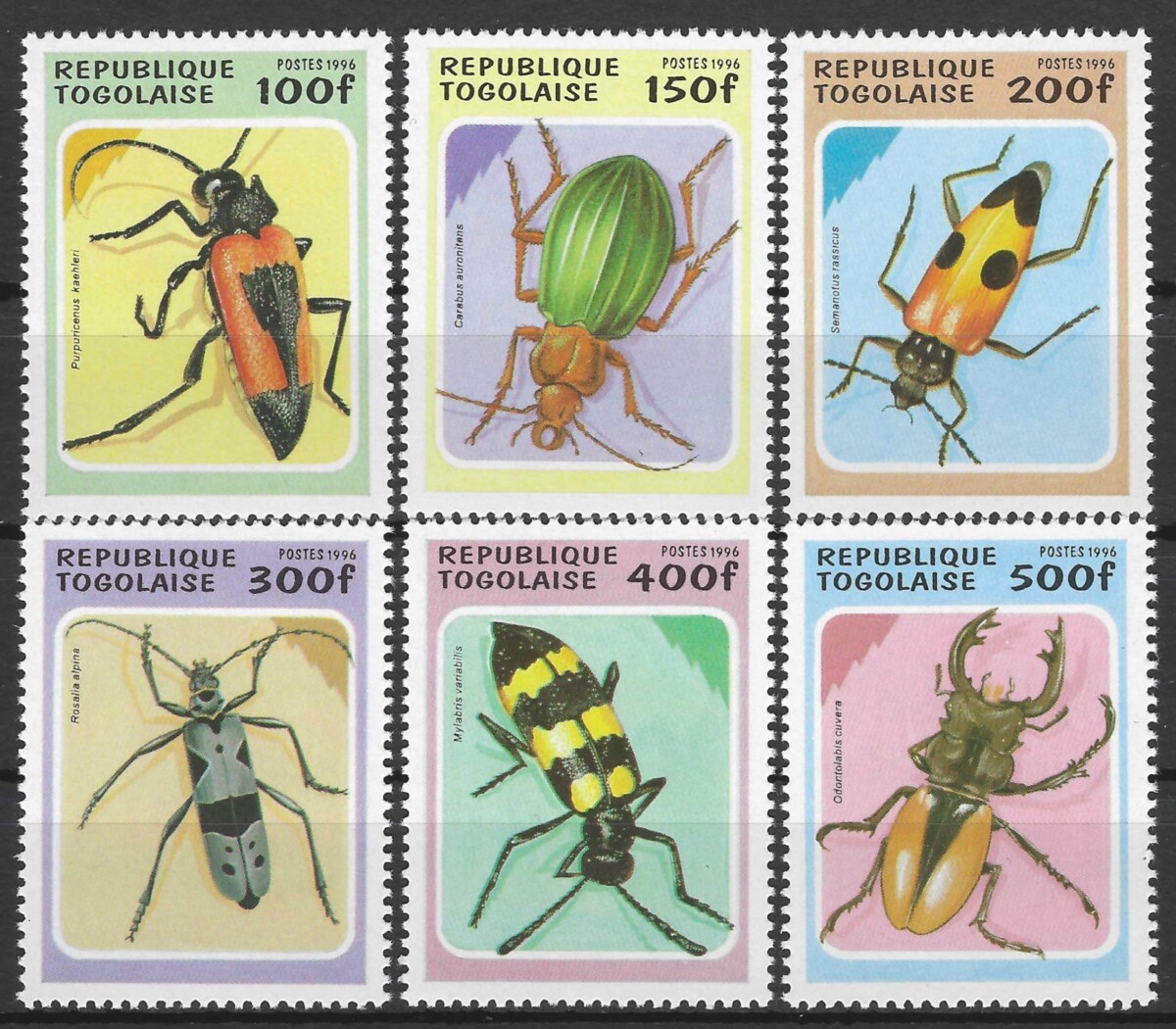 Togas, pilna serija MiNr 2396-2401 MNH** V