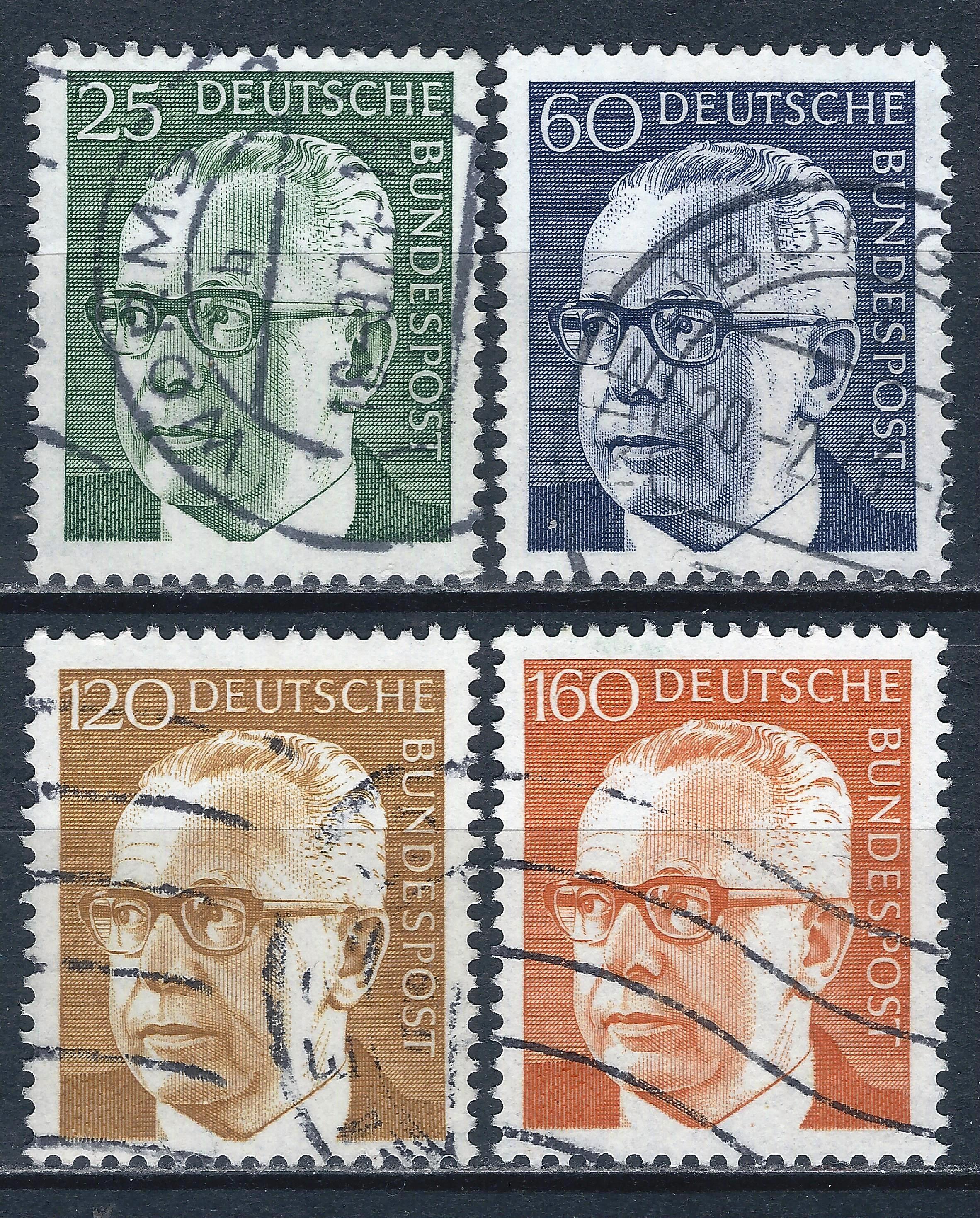 Vokietija, pilna serija, MiNr 689-692 Used (O)